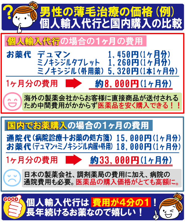 個人輸入代行を利用した場合の費用は？