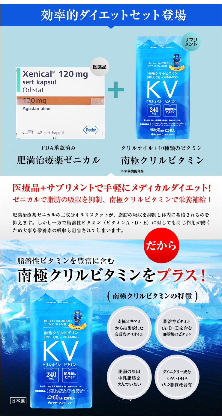 ゼニカル＋南極クリルビタミンの効果